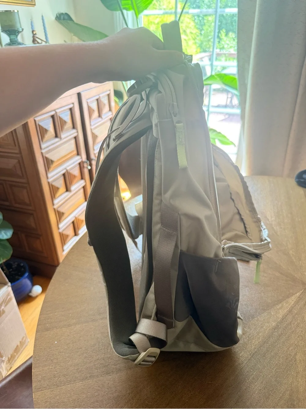 lululemon athletica Backpack in Light Tan with Gray Accent